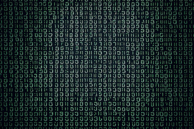 matrix style binary code digital background