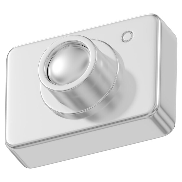 Metallic camera png 3D device transparent background
