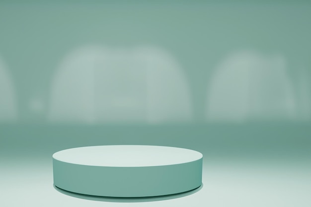 Minimal background podium and white background for product presentation illustration