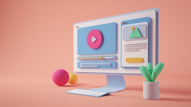 minimal computer illustration