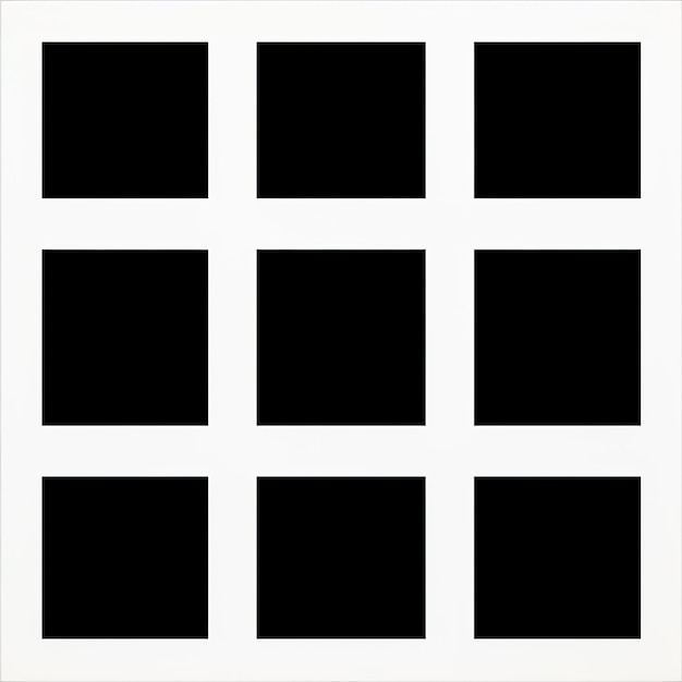 Minimalist Grid Art White Square Print By Arthur Shinsky