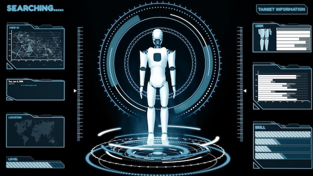 Mlb futuristic robot artificial intelligence cgi big data analytics and programming