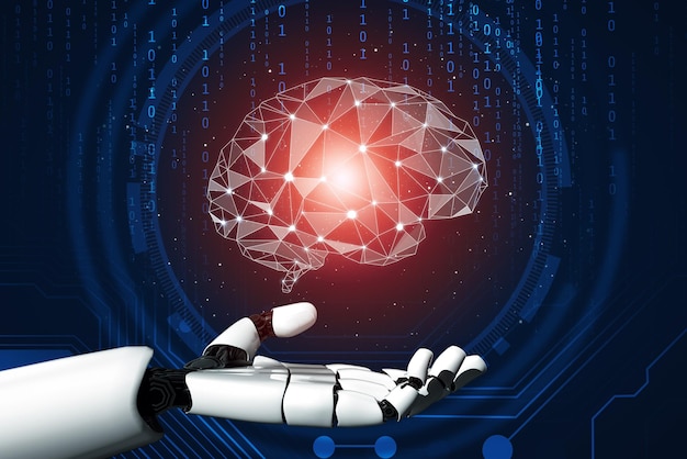 Mlp futuristic robot artificial intelligence concept