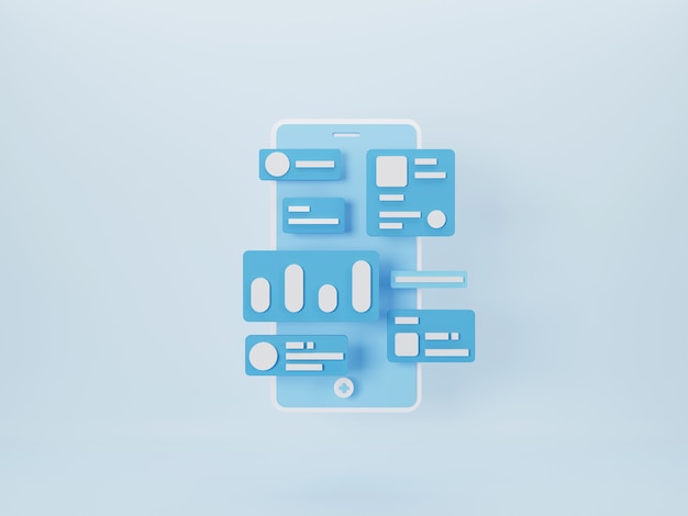 mobile app development and mobile web design concept