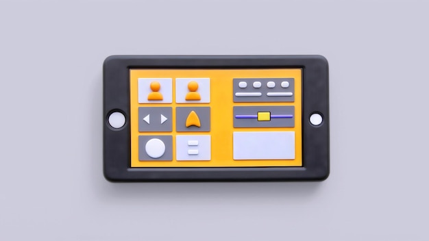 Mobile Control Panel UI