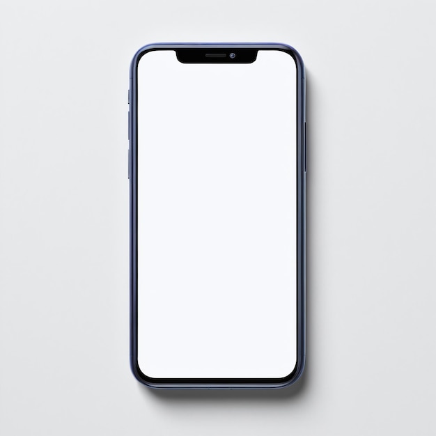 Mobile phone mockup on isolated background