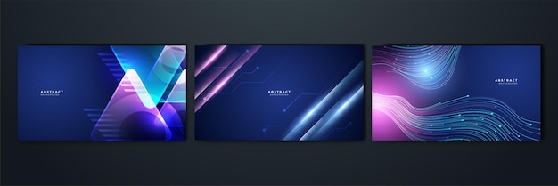 modern abstract highspeed light effect technology futuristic dynamic motion on blue background with copy space movement pattern for banner or poster design background concept