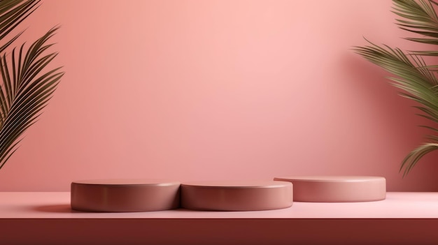 modern background platform with cylindrical glass base modern podium platform cosmetic product display modern stage display podium