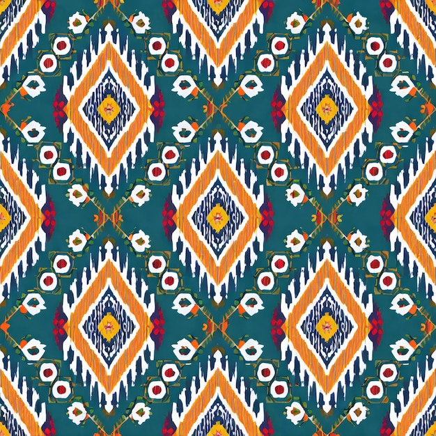 Motif ethnic handmade beautiful Ikat art Ethnic abstract floral pink background art folk embroidery