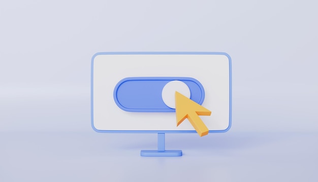 mouse cursor and switch button in computer finding and direction cursor click symbol