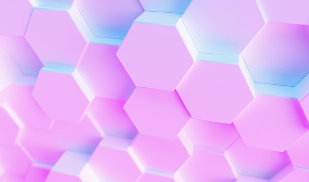 multi color technology hexagon pattern background