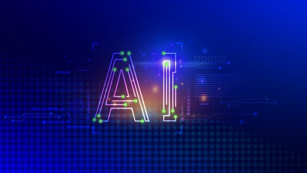 Nền công nghệ AI đồ họa ảo Internet toàn cầu kết nối Chatgpt Trò chuyện với AI Trí tuệ nhân tạo bằng cách sử dụng dấu nhắc lệnh để tạo ra một cái gì đó Chuyển đổi công nghệ tương lai