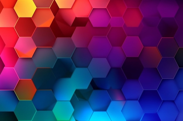 Nền hình lục giác gradient