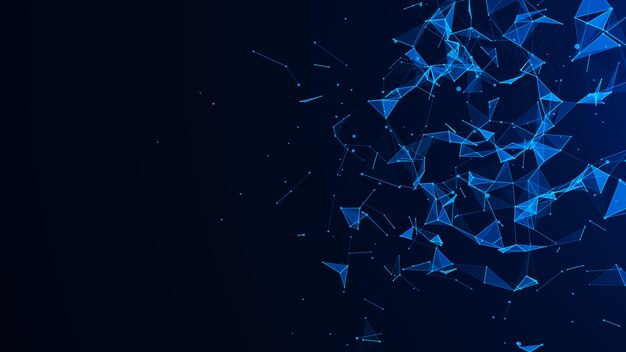 Nền trừu tượng sóng hạt với sóng động lớn dữ liệu Ảnh vector