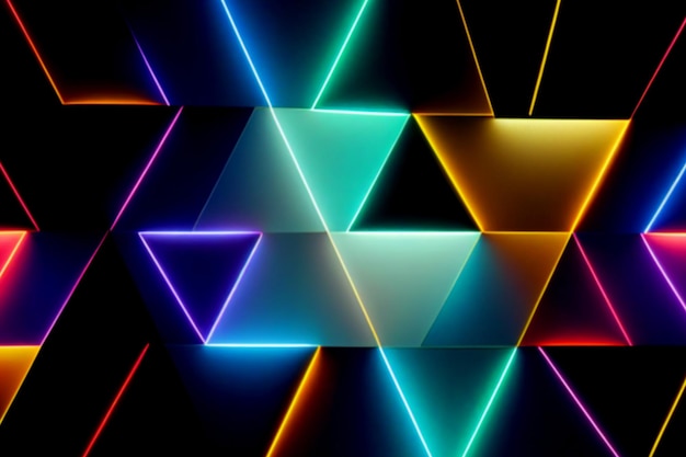 Neon lights retro cyberpunk lasers and light overlays isolated on black background