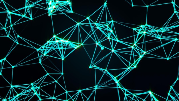Network connecting and business teamwork connection Technology in network connecting 3D rendering