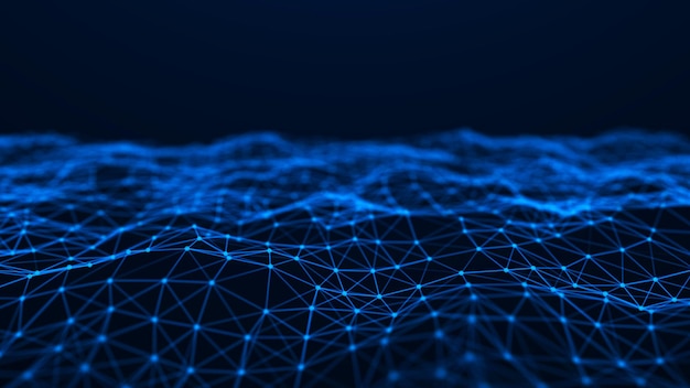 Network connection structure Abstract technology background Science background Big data digital background 3d rendering