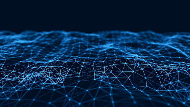 Network connection structure Abstract technology background Science background Big data digital background 3d rendering