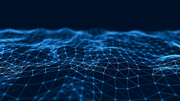 Network connection structure Abstract technology background Science background Big data digital background 3d rendering