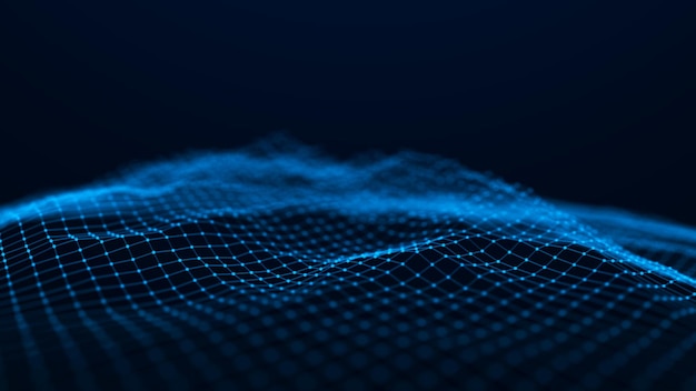 Network connection structure Abstract technology background Science background Big data digital background 3d rendering