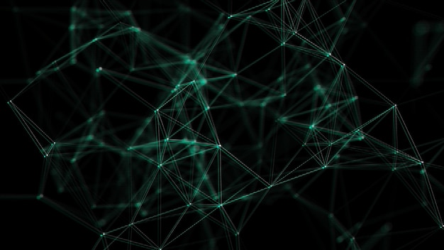 Network connection structure Concept of hi tech and future Communication and web concept Big data visualization Distortion of the digital stream Damaged signal 3d rendering