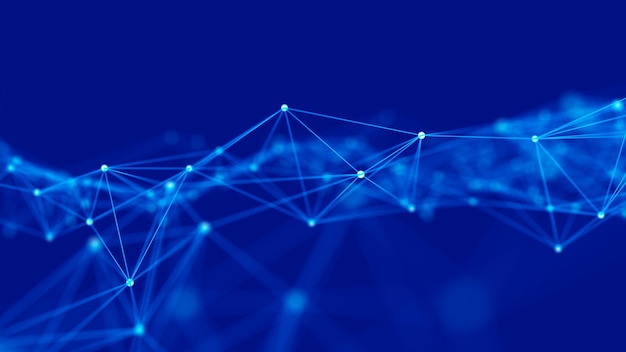 network connection structure science background big data digital background 3d rendering