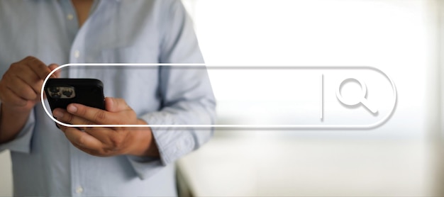 Người đàn ông tìm kiếm duyệt web Dữ liệu Internet Tối ưu hóa công cụ tìm kiếm Tìm kiếm thông tin