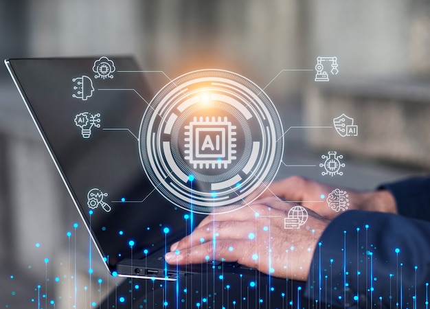 Người dùng công cụ AI tại nơi làm việc