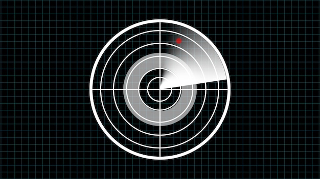 Nice Glyph Radar vector iconOptical sight icon