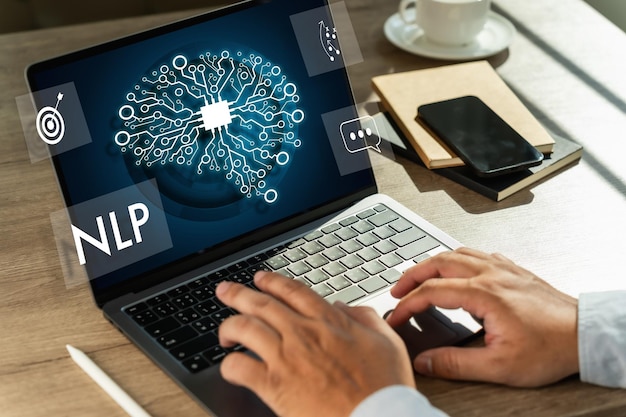 NLP natural language processing data network digital technology computer processor to connecting