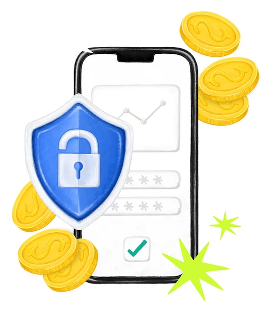 Online banking png security finance remix transparent background