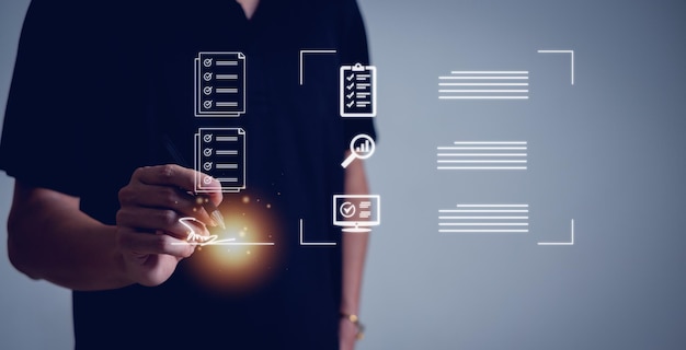 Online business contract paperless office electronic signature esigning digital document management business contract signing