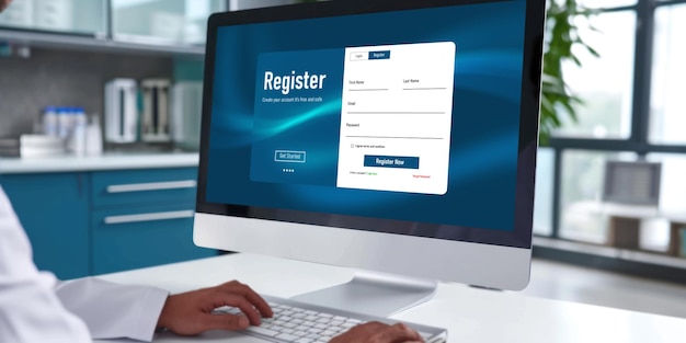 Online registration form for brisk form filling