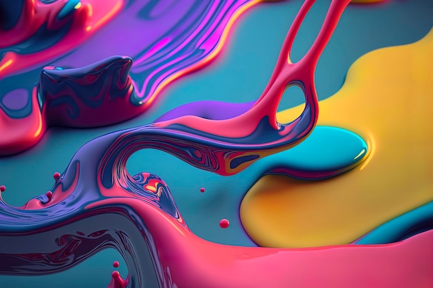 Paint splash background with pastel colors AIgenerated