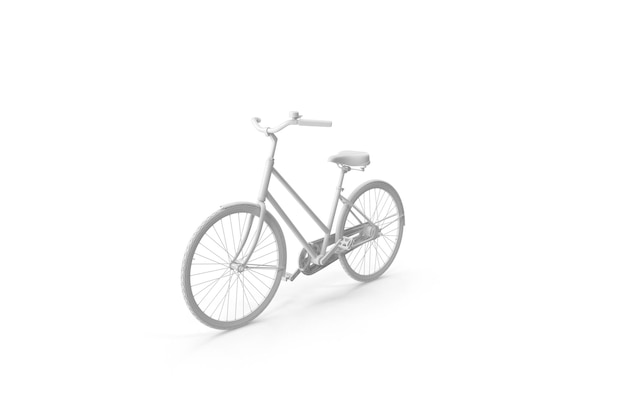 Painted Vintage Bike White