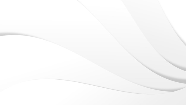 Papercut art abstract background White minimalistic modern design for business presentations