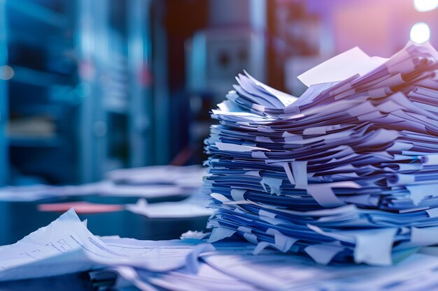 Papers being digitized into computer system for documentation management Concept Document Scanning Digital Archiving Record Management Paperless Process Data Migration