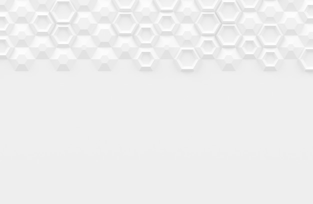Parametric digital texture based on hexagonal grid with different volume and internal pattern 3D illustration