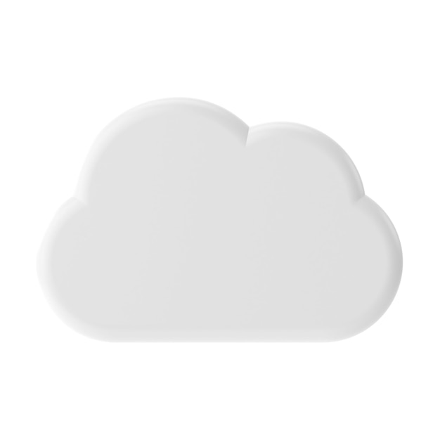 Partially cloudy 3D weather icon 3D climate icon 3D element