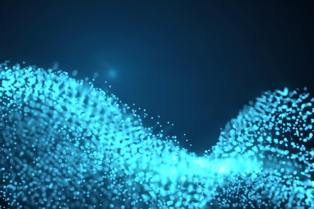 Particel Wave Color Background