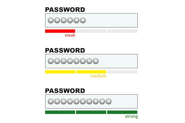 Password form template for website