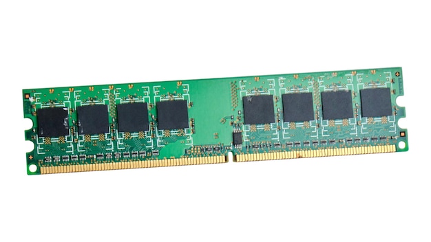 personal computer RAM random access memory isolated white background