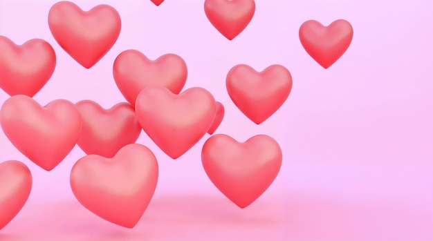 Pink Heart Background