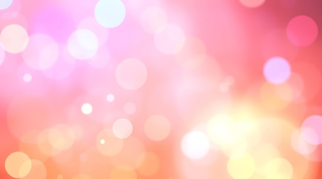 Pink Orange Bokeh Background