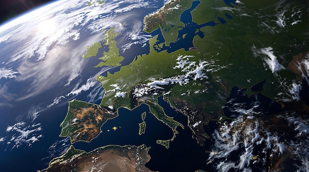 Planet Earth sky Europe Elements of this image furnished by NASA