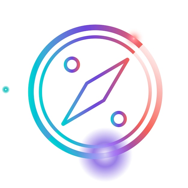 Png colorful navigation icon transparent background