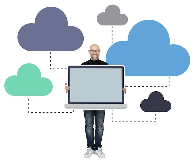 Png Programmer with cloud computing program transparent background
