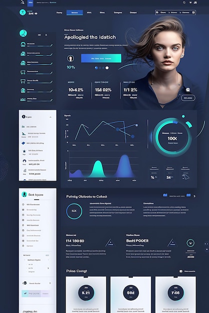 Polling Data Website With Candidate Graph Data Driven Design Simple Ideas For Web Layout Design