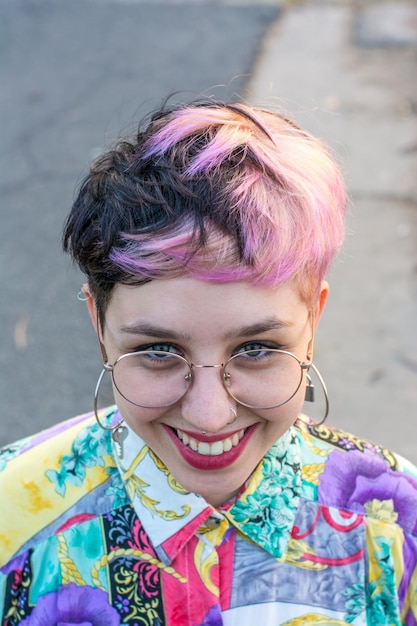 portrait of a smiling young woman