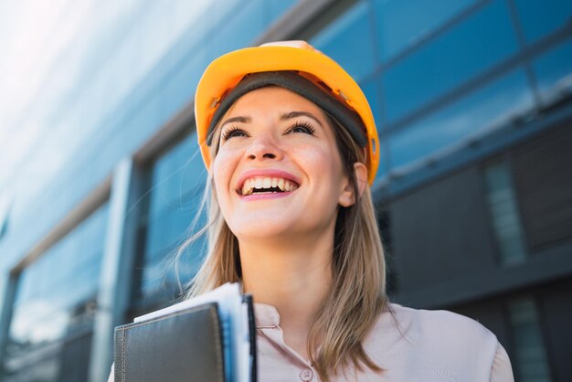 portrait of a smiling young woman